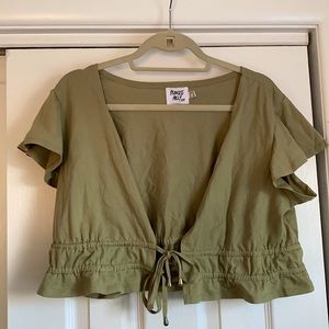 Front Tie Crop shirt